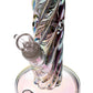 Daze Glass - 12 Inch Iridescent Rainbow Spiral Glass Water Pipe
