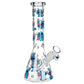 Lelo and Stitch Beaker Glass Water Pipe - 10" / 14mm F