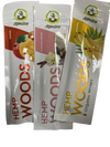 Afghan Hemp Woods Herbal Organic Natural 2 Sample Flavor Papers Wraps Per Pack (3 Count)