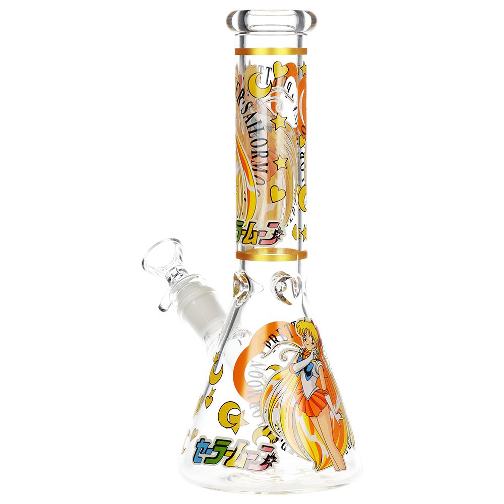 Sailor Venus Beaker Glass Water Pipe - 10" / 14mm F