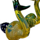 Ripkitty 5” Peacock Dry Herb Hand Pipe Borosilicate Glass - Colors May Vary