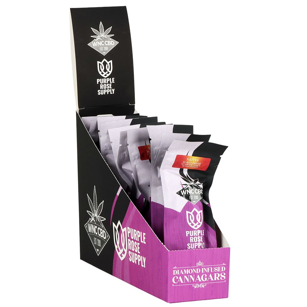 WNC High THCA Indoor Exotic Diamond Infused Cannagar | 3g | 10ct Display