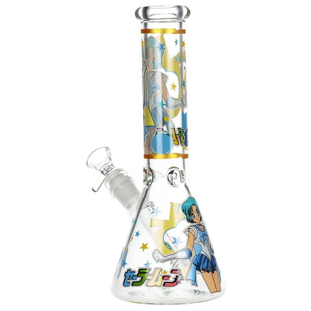 Sailor Mercury Version 2 Beaker Glass Water Pipe - 10" / 14mm F