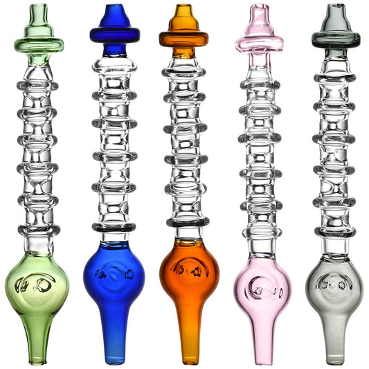 Rings of Enlightenment Glass Dab Straw - 6" / 5ct