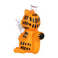 Stoned Orange Cat Glass & Vinyl Water Pipe - 8.7" / 14mm F