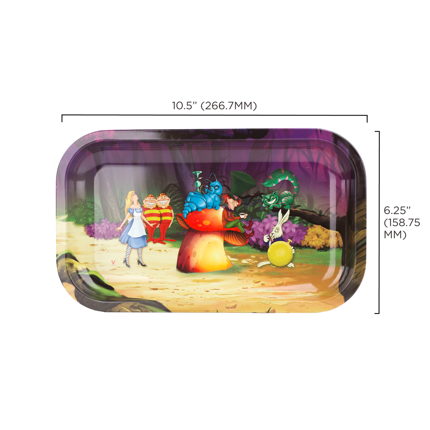 Alice Mushroom Metal Rollin' Tray