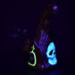 Haunted Gourd Enamel on glow in the dark Glass Dab Rig - 7"