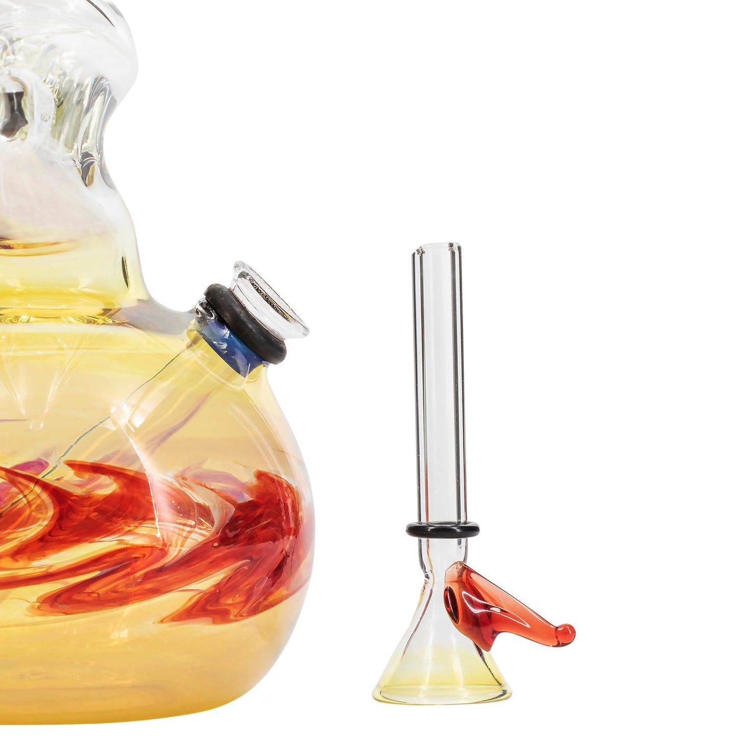 LA Pipes "Switchback" Bubble Base Bong