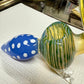 Ripkitty 5” Peacock Dry Herb Hand Pipe Borosilicate Glass - Colors May Vary
