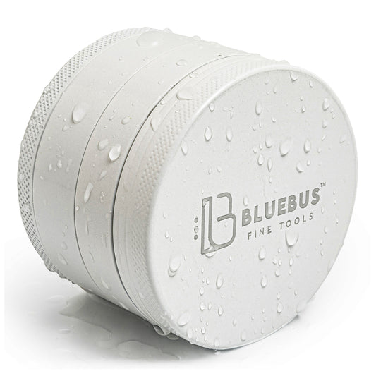 GC 4-Piece Ceramic Herb Grinder – 2.5-Inch White | BlueBus Fine Tools