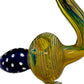Ripkitty 5” Peacock Dry Herb Hand Pipe Borosilicate Glass - Colors May Vary