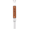 Pulsar Quartz & Rosewood Deco Dab Straw - 5.75"
