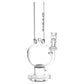 Pulsar Round Ball Glass Water Pipe - 12" / 14mm F / Clear