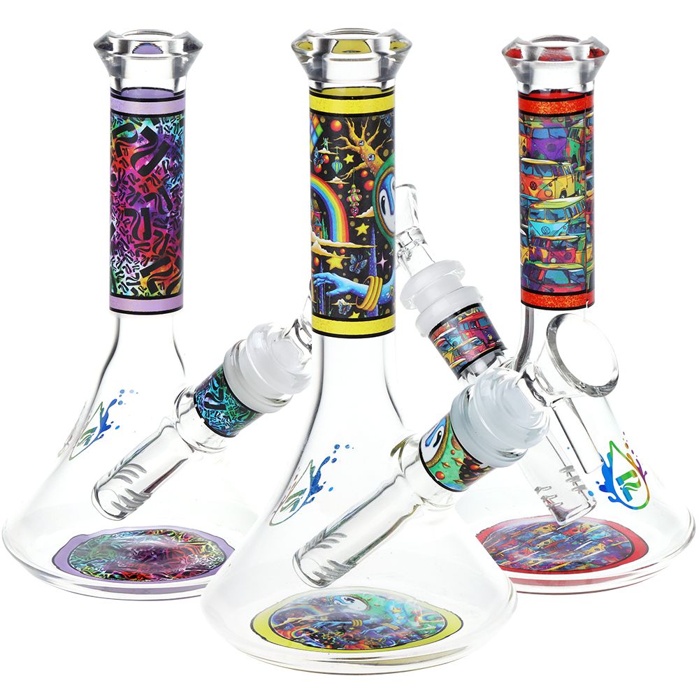Pulsar Design Series Flared Beaker Glass Water Pipe | 6.75" | 14mm F
