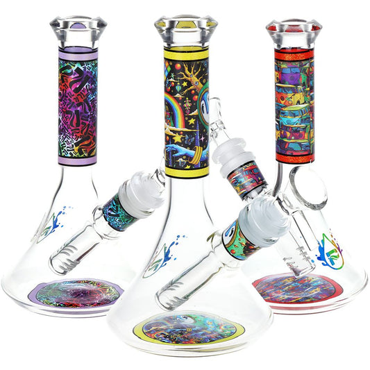 Pulsar Design Series Flared Beaker Glass Water Pipe | 6.75" | 14mm F