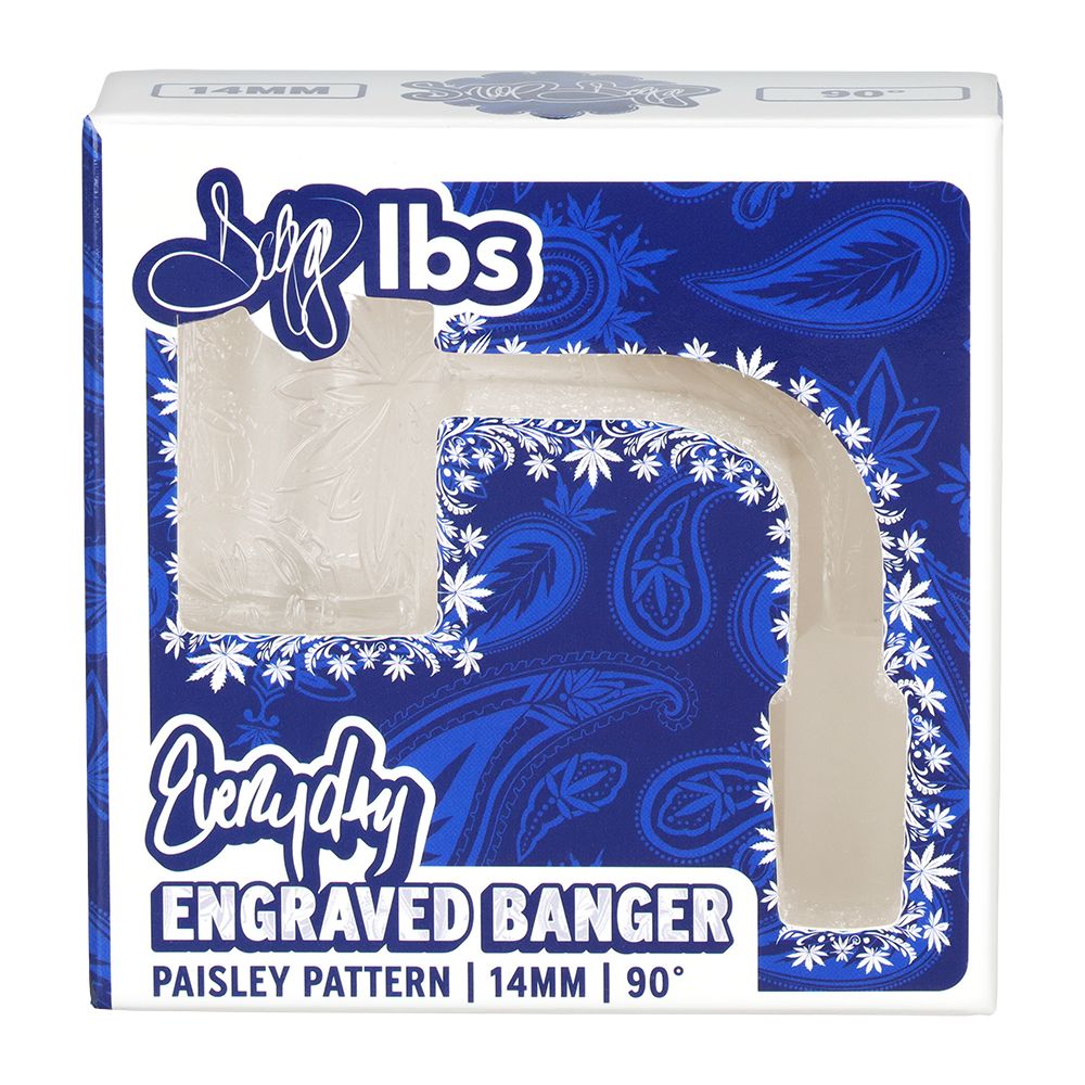 Dogg Lbs Everyday Engraved Paisley Quartz Banger - 14mm M / 90D