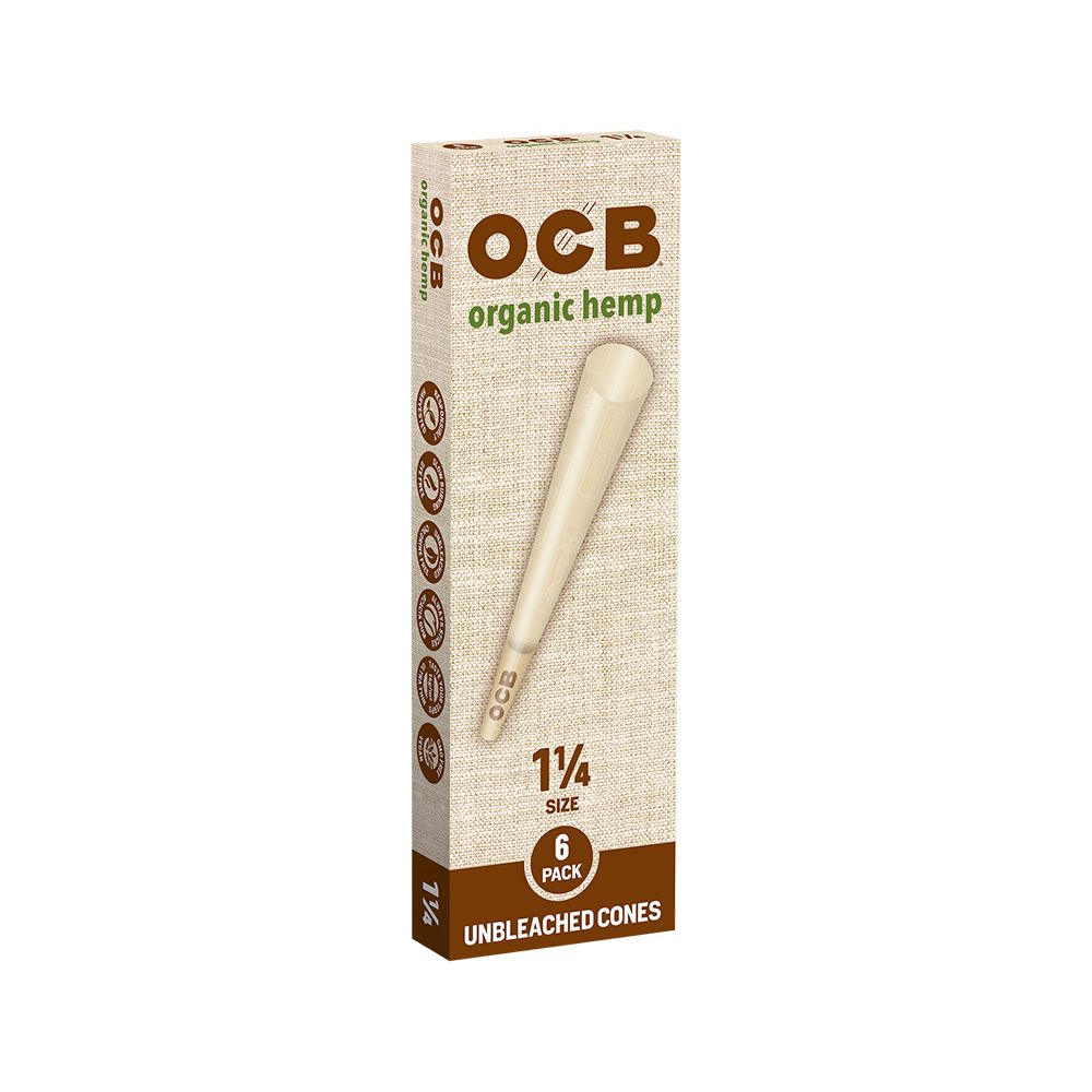 OCB Organic Hemp Pre-Rolled Cones | 24pk Display