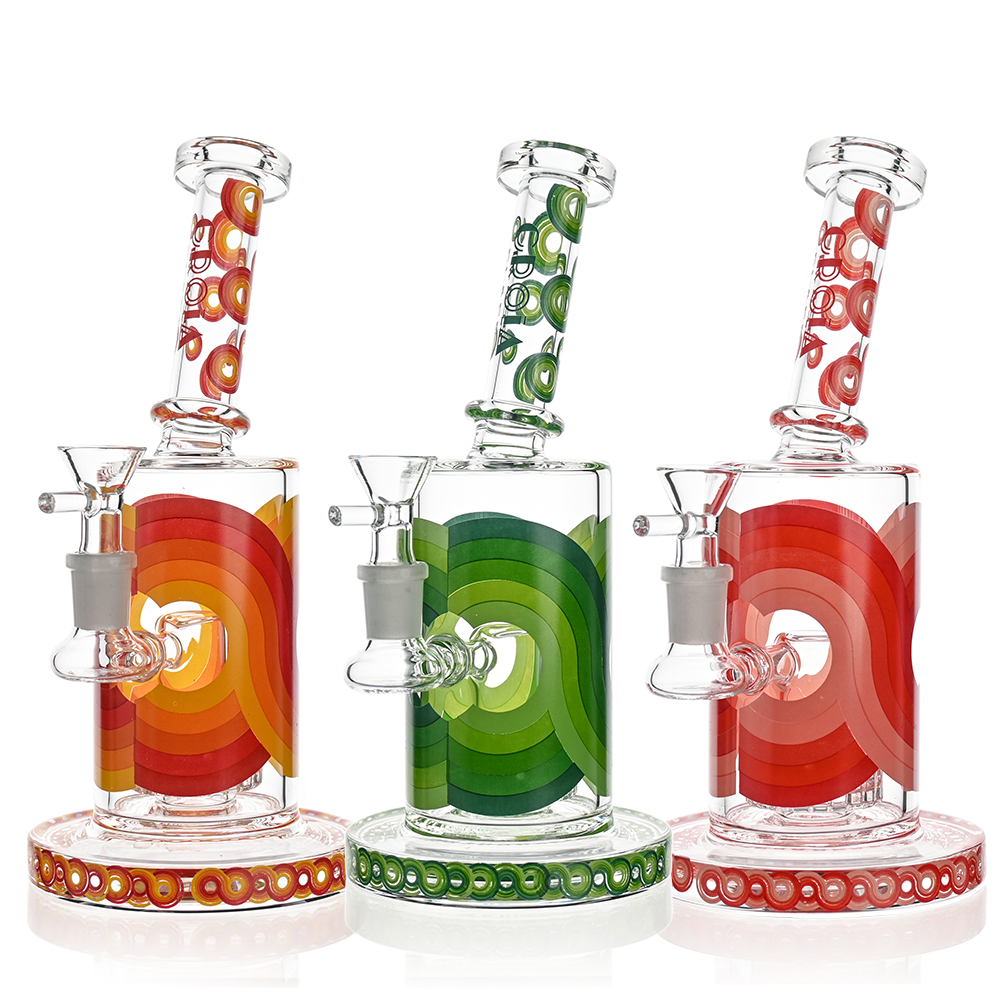 Retro Scientific Bong with Matrix Perc | Croia Glass
